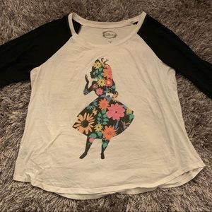 Alice in Wonderland Baseball Tee